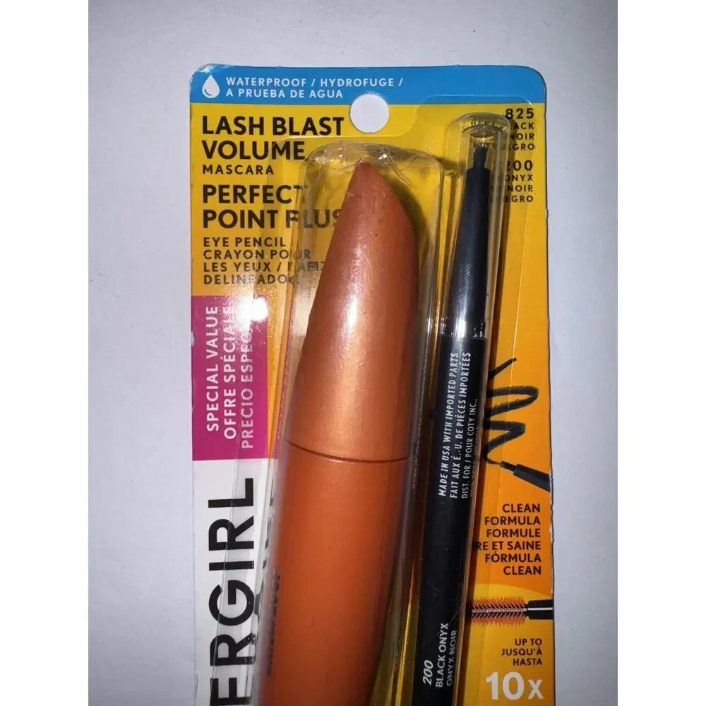 CoverGirl Lash Blast Volume Mascara #825 Very Black & #200 Eye Pencil Onyx